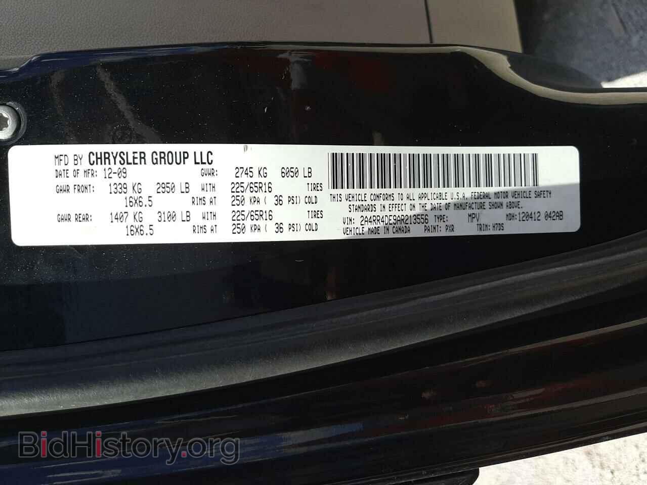 2010 CHRYSLER MINIVAN - VIN: 2A4RR4DE9AR213556 - Photo 10