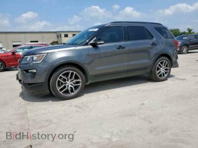 2018 Ford EXPLORER Sport, gray — VIN 1FM5K8GT7JGB54689, Copart