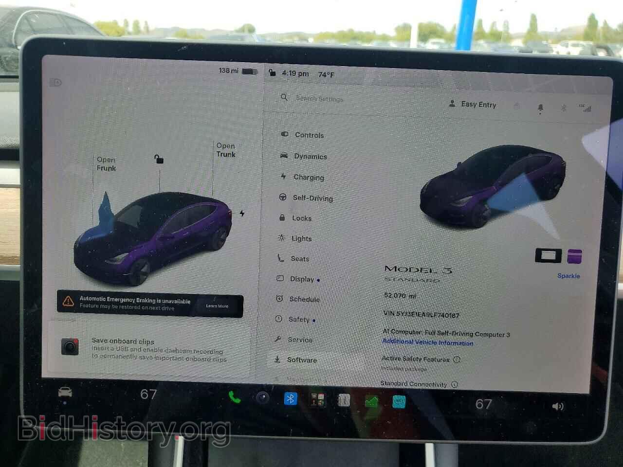 2020 TESLA MODEL 3 - VIN: 5YJ3E1EA9LF740187 - Фото 9