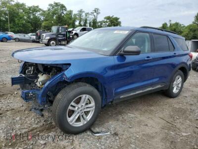 2022 Ford EXPLORER XLT, синий — VIN 1FMSK8DH3NGC50408, Copart