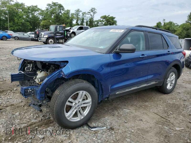 2022 Ford EXPLORER XLT (VIN 1FMSK8DH3NGC50408) — photo 1 of 14, Copart, damage: front end