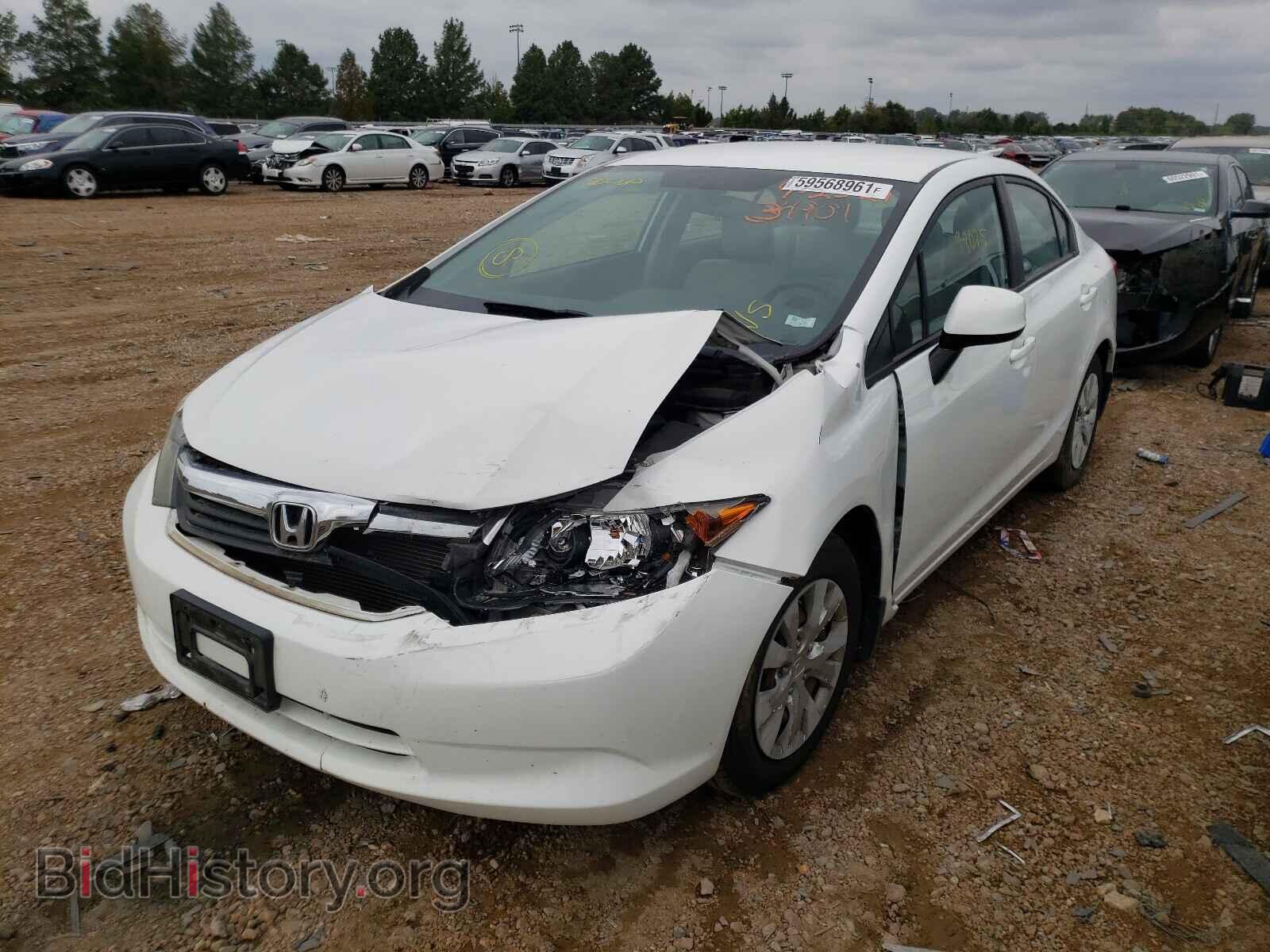 2012 HONDA CIVIC - VIN: 19XFB2F55CE101274 - Фото 2
