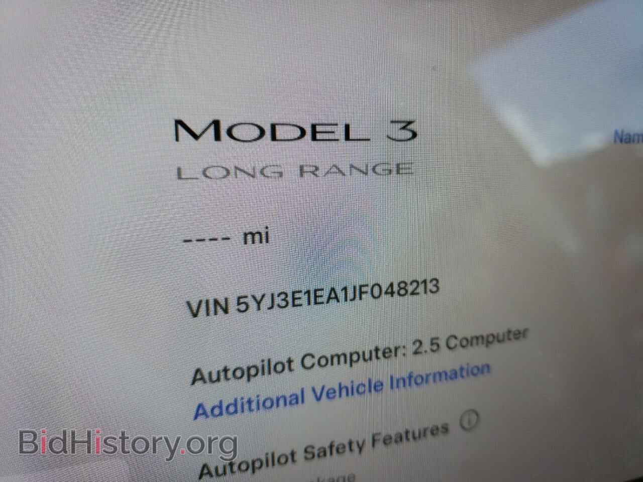2018 TESLA MODEL 3 - VIN: 5YJ3E1EA1JF048213 - Фото 9