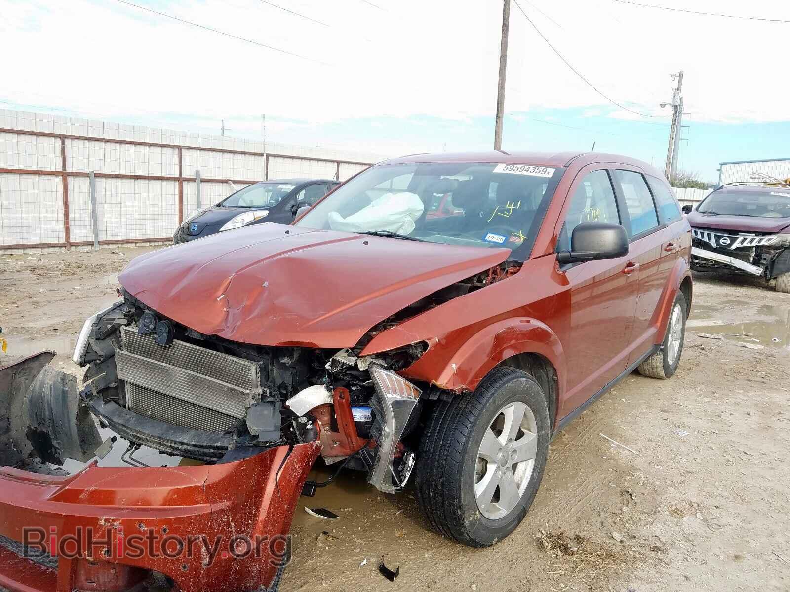 2013 DODGE JOURNEY - VIN: 3C4PDCAB8DT556487 - Фото 2