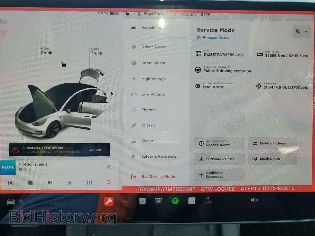 2021 TESLA MODEL 3 - VIN: 5YJ3E1EA7MF852097 - Photo 9