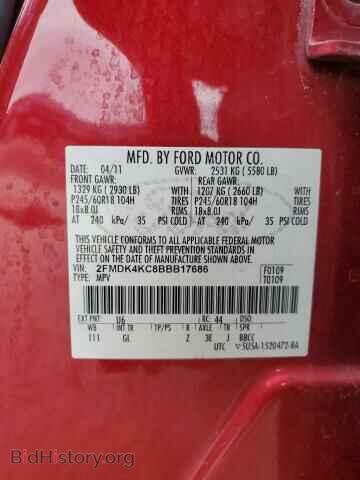 2011 FORD EDGE - VIN: 2FMDK4KC8BBB17686 - Photo 13