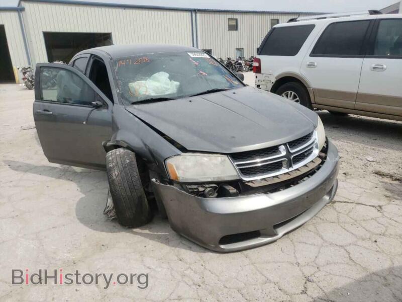 2012 Dodge AVENGER Avenger SE (VIN 1C3CDZAB9CN147208) — фото 1 из 10, Copart, повреждение: передняя часть