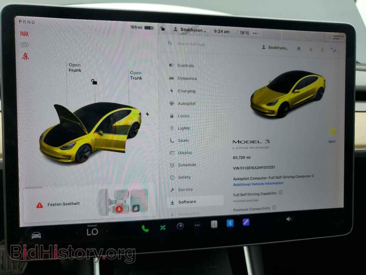 2017 TESLA MODEL 3 - VIN: 5YJ3E1EA2HF001251 - Photo 9