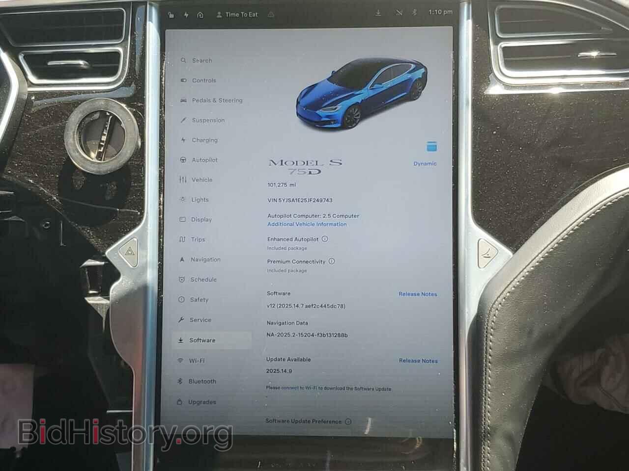 2018 TESLA MODEL S - VIN: 5YJSA1E25JF249743 - Photo 9
