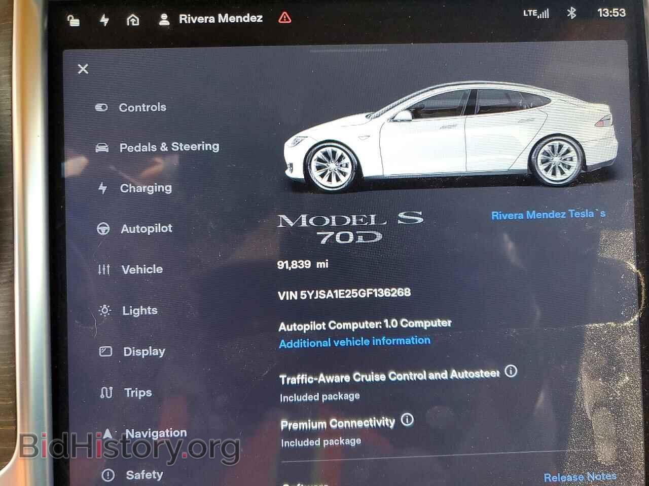 2016 TESLA MODEL S - VIN: 5YJSA1E25GF136268 - Photo 9