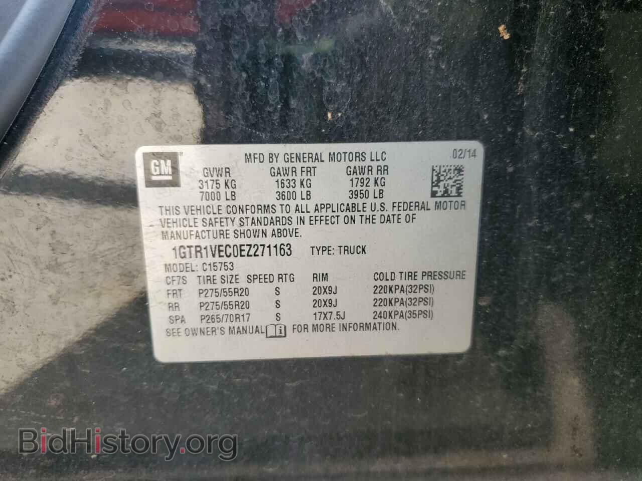 2014 GMC SIERRA - VIN: 1GTR1VEC0EZ271163 - Photo 12