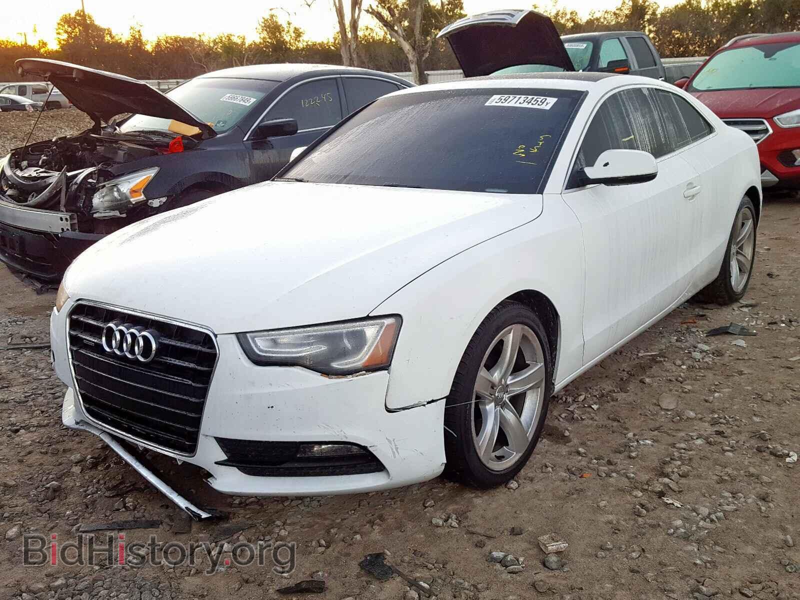 2013 AUDI A5 - VIN: WAUCFAFR1DA035831 - Фото 2