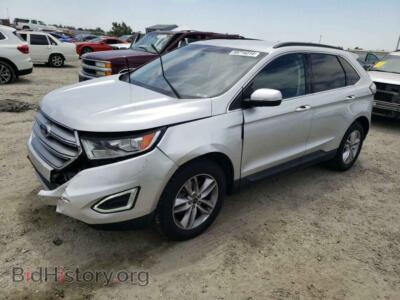 2015 Ford EDGE SEL, silver — VIN 2FMTK3J89FBB89084, Copart