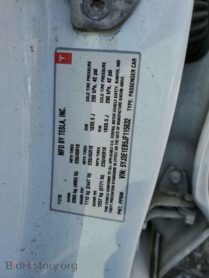 2018 TESLA MODEL 3 - VIN: 5YJ3E1EB5JF115632 - Photo 13