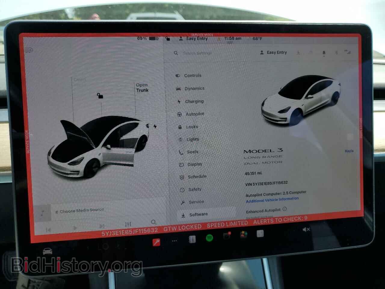 2018 TESLA MODEL 3 - VIN: 5YJ3E1EB5JF115632 - Photo 9