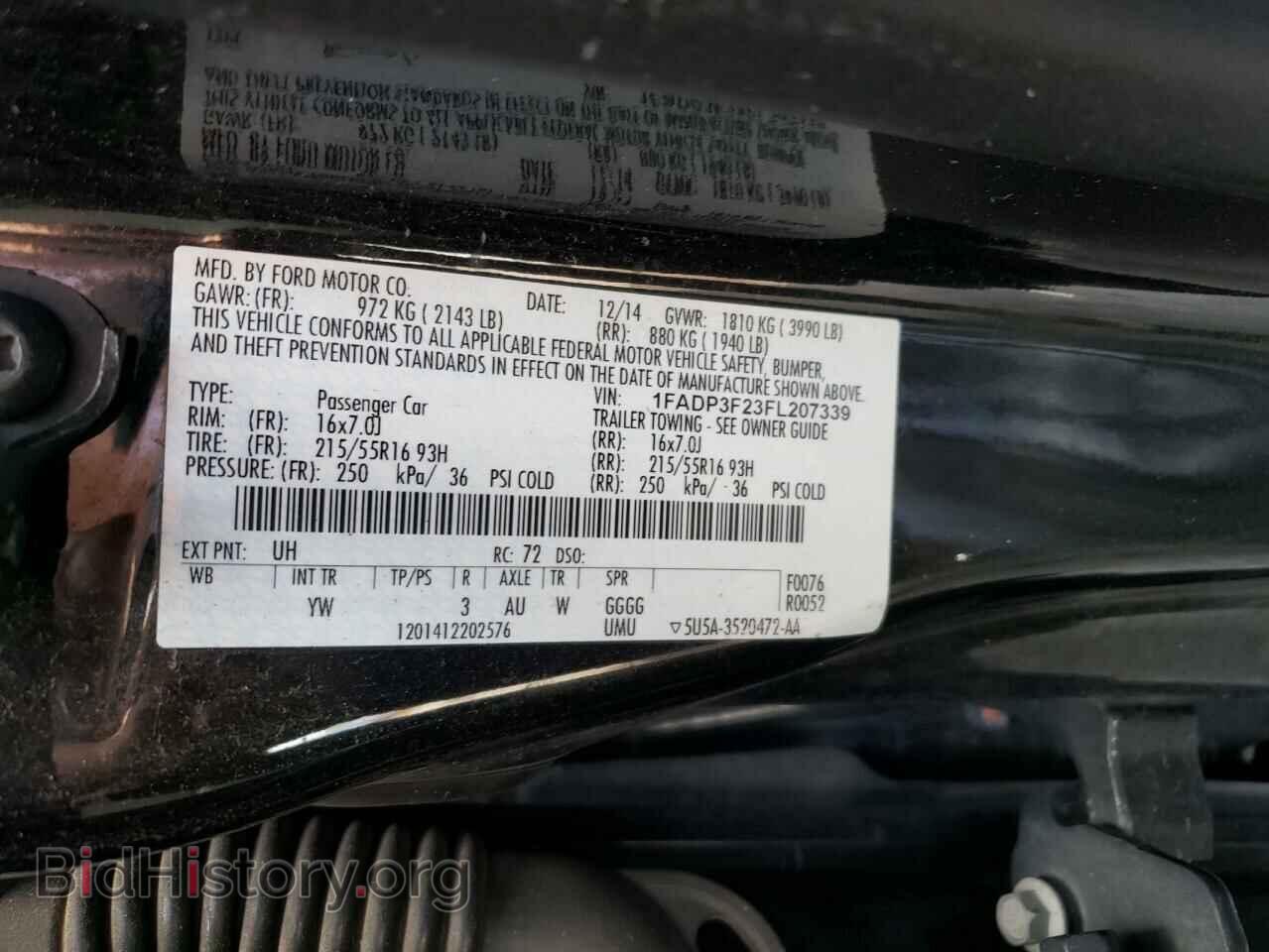 2015 FORD FOCUS - VIN: 1FADP3F23FL207339 - Photo 12