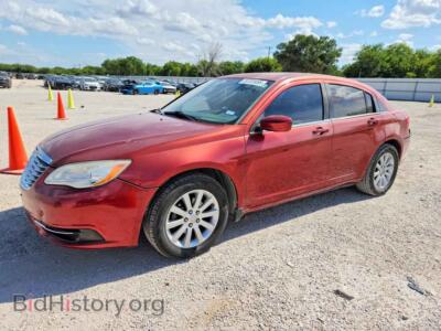 2012 Chrysler 200 Touring, maroon — VIN 1C3CCBBB1CN300107, Copart