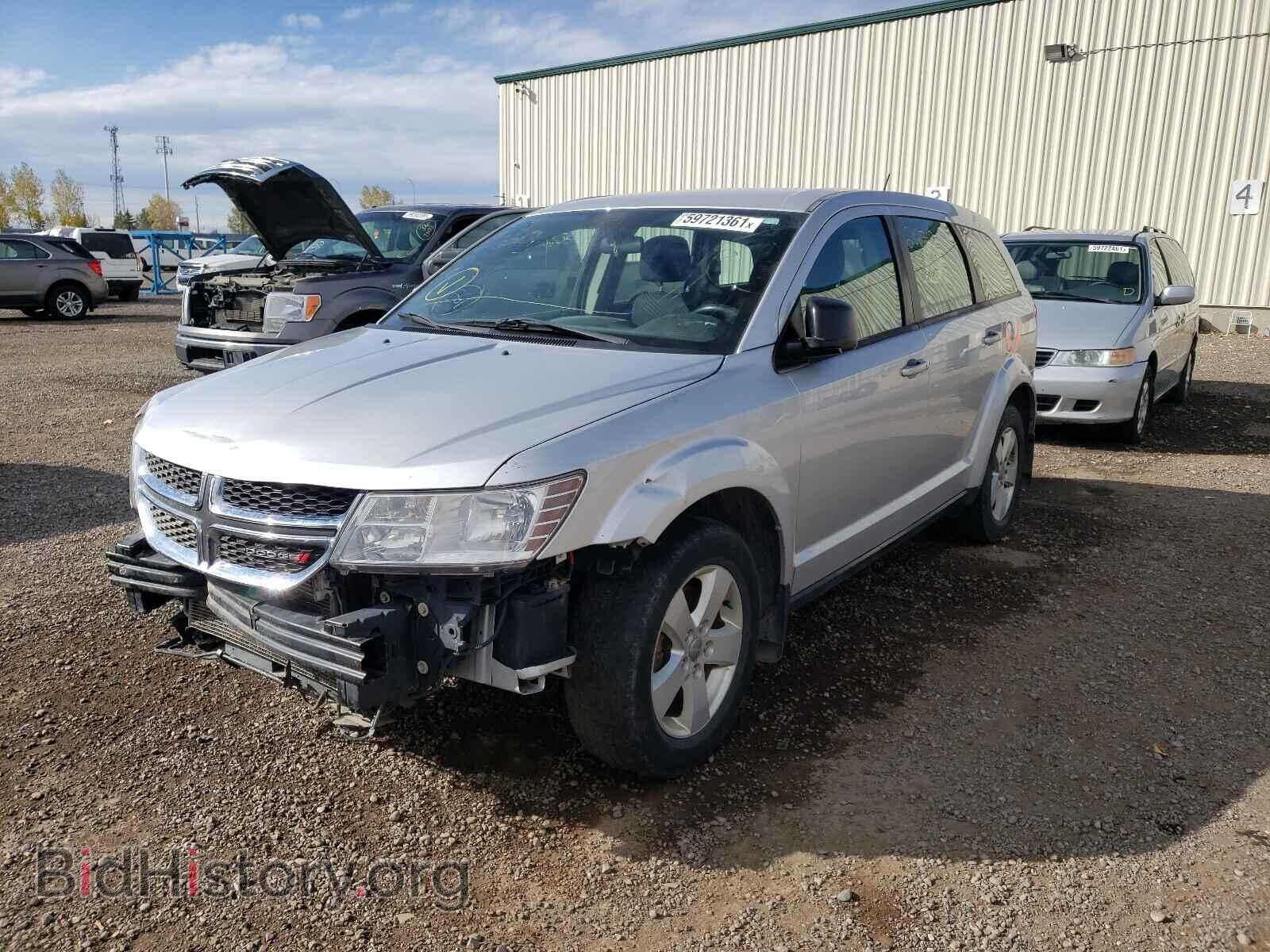 2014 DODGE JOURNEY - VIN: 3C4PDCAB6ET135482 - Фото 2