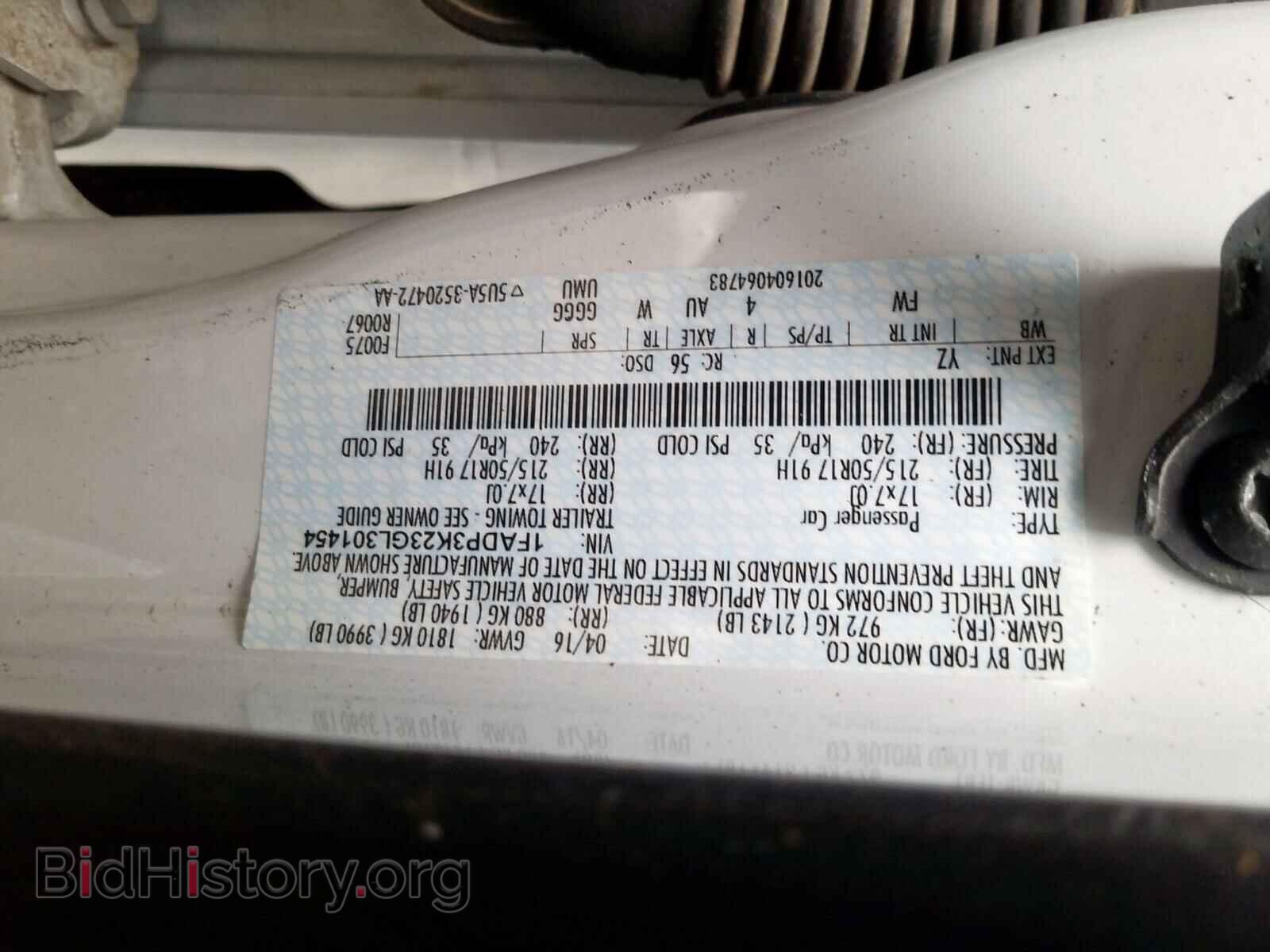 2016 FORD FOCUS - VIN: 1FADP3K23GL301454 - Photo 10