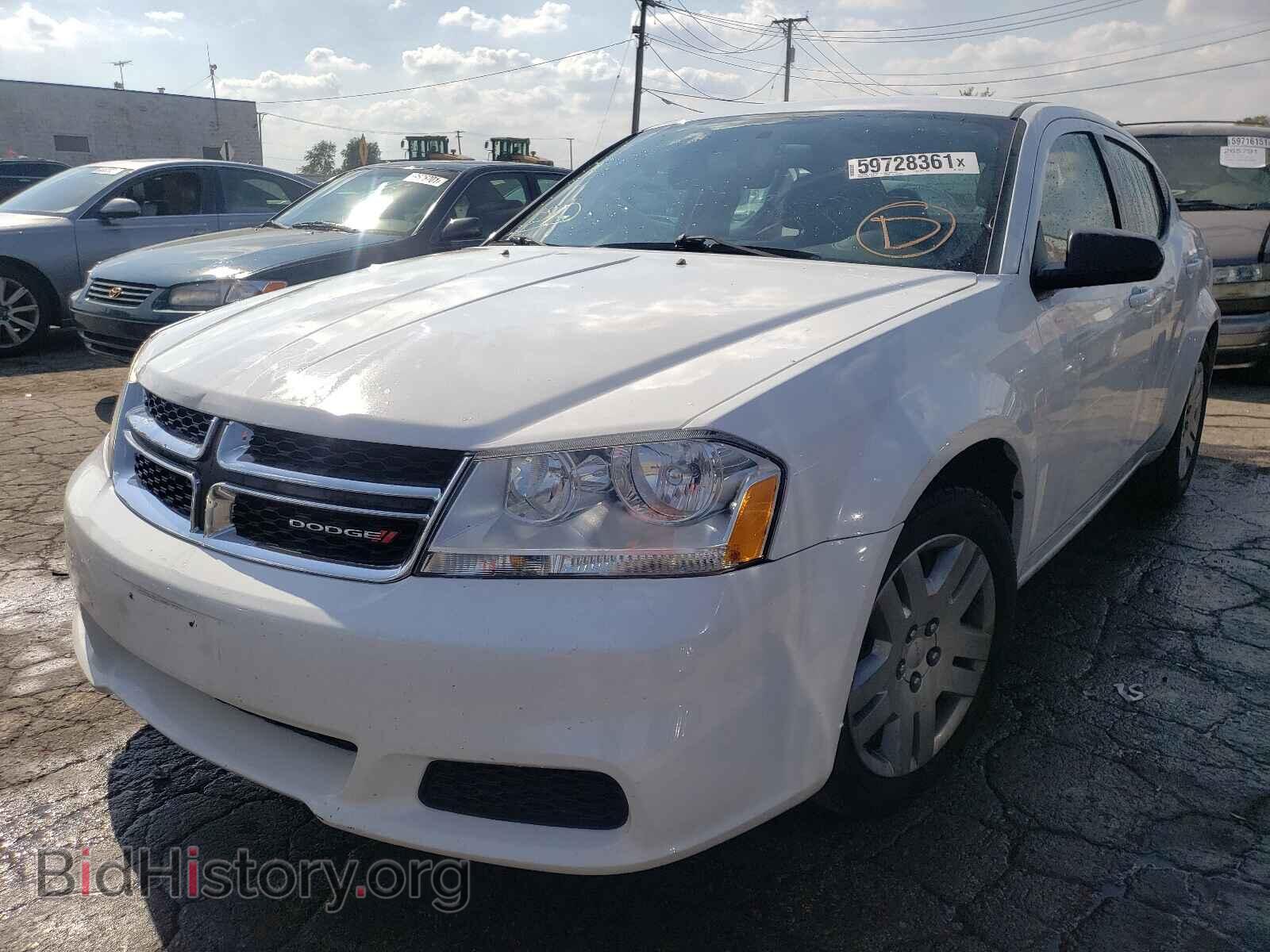 2014 DODGE AVENGER - VIN: 1C3CDZAB0EN199541 - Фото 2
