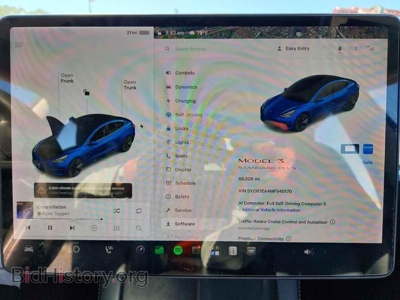 2021 TESLA MODEL 3 - VIN: 5YJ3E1EA4MF940170 - Photo 9