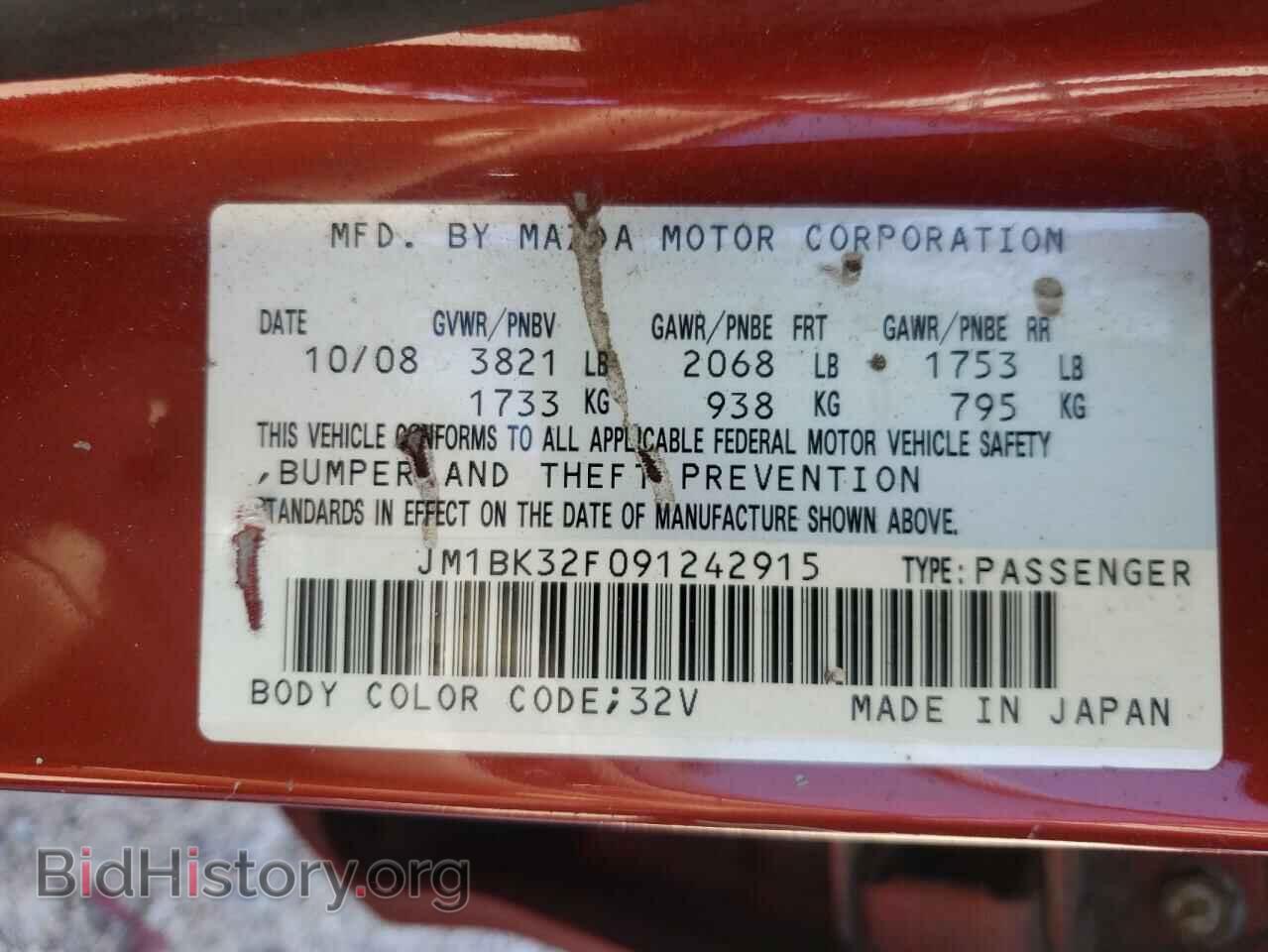 2009 MAZDA 3 - VIN: JM1BK32F091242915 - Фото 10