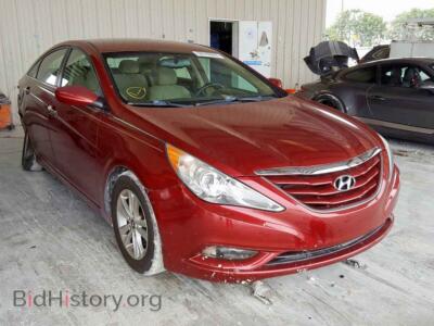 2013 Hyundai SONATA GLS, красный — VIN 5NPEB4AC1DH740536, Copart