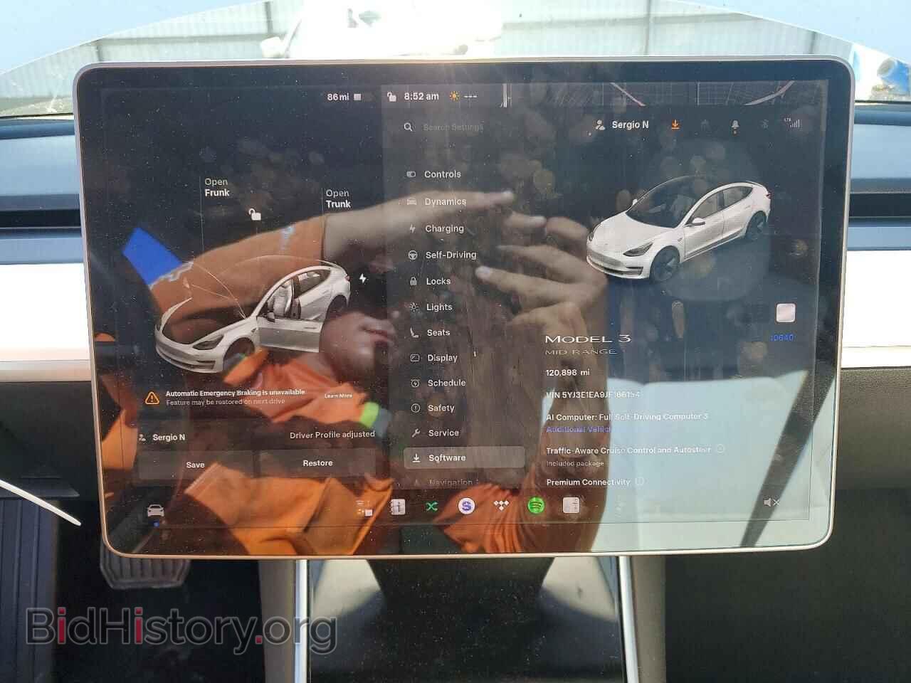2018 TESLA MODEL 3 - VIN: 5YJ3E1EA9JF166154 - Photo 9