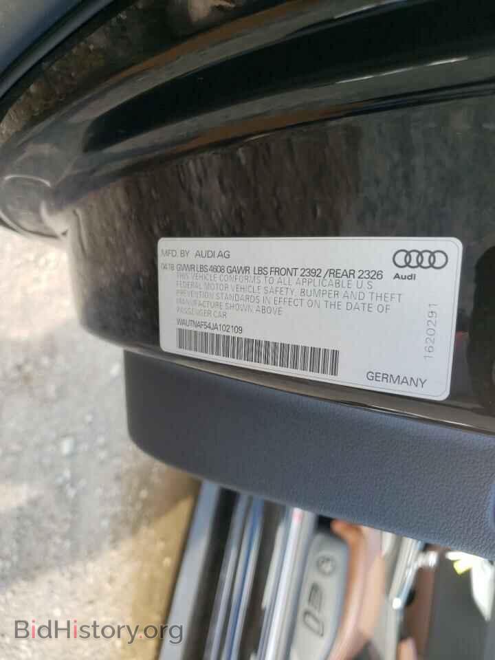 2018 AUDI A5 - VIN: WAUTNAF54JA102109 - Фото 10