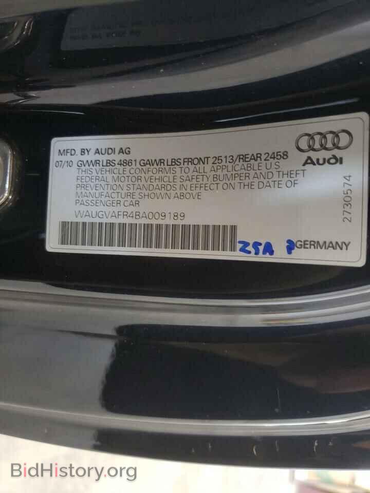 2011 AUDI S5/RS5 - VIN: WAUGVAFR4BA009189 - Фото 10