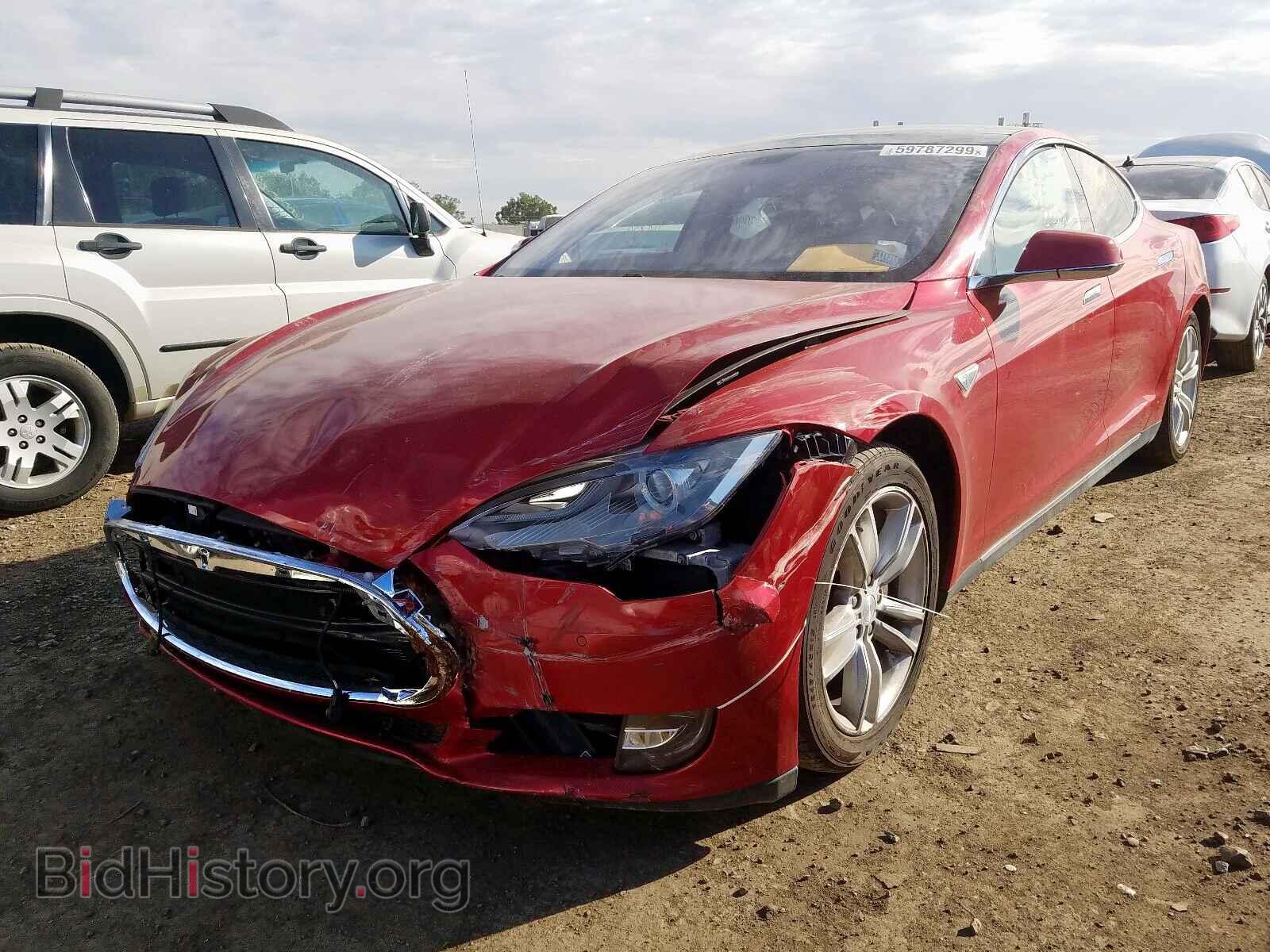 2014 TESLA MODEL S - VIN: 5YJSA1S14EFP48051 - Фото 2