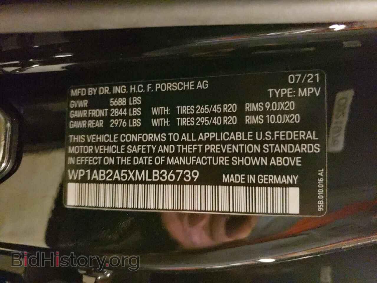 2021 PORSCHE MACAN - VIN: WP1AB2A5XMLB36739 - Photo 13