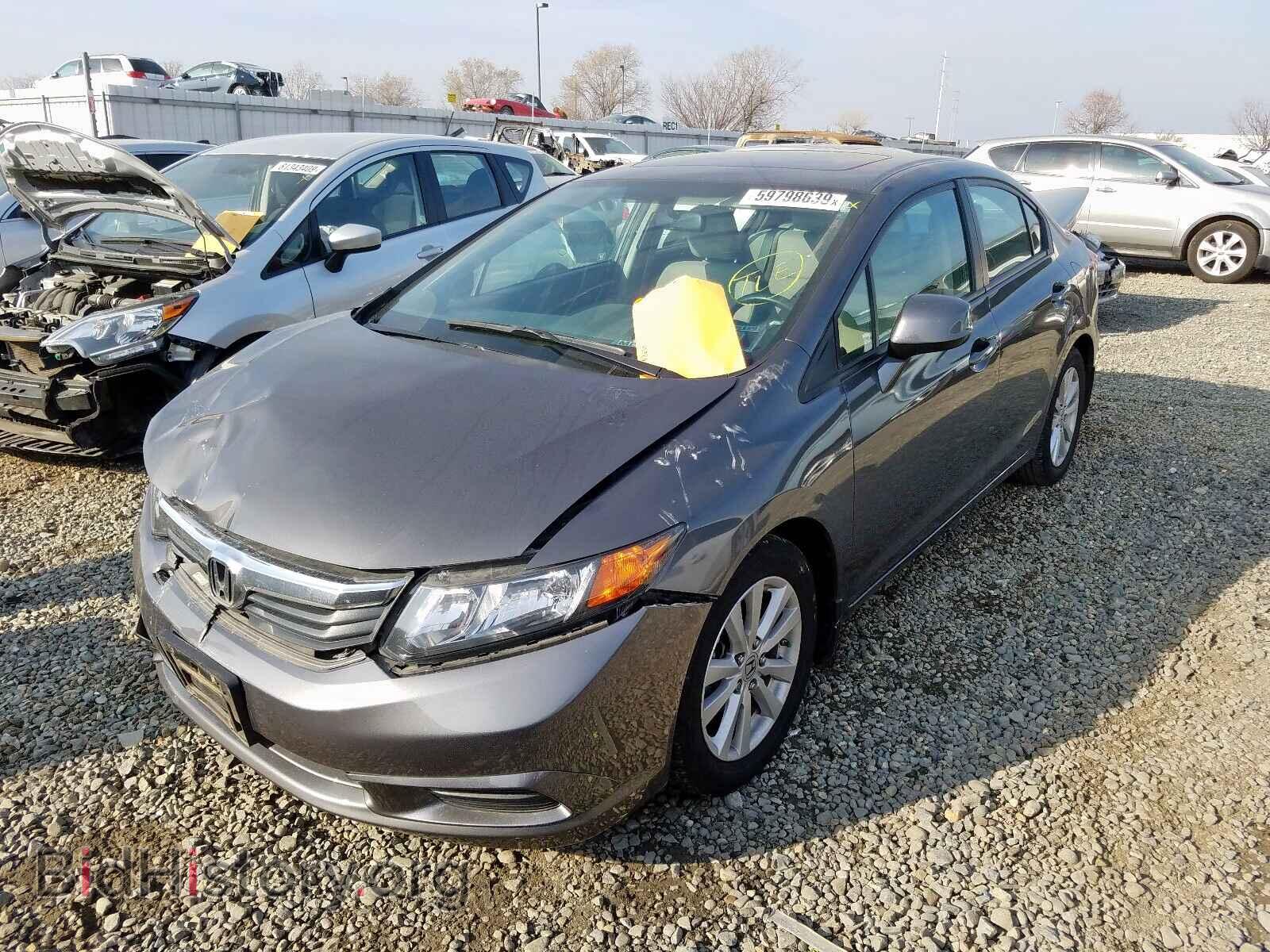 2012 HONDA CIVIC - VIN: 2HGFB2F8XCH587239 - Фото 2