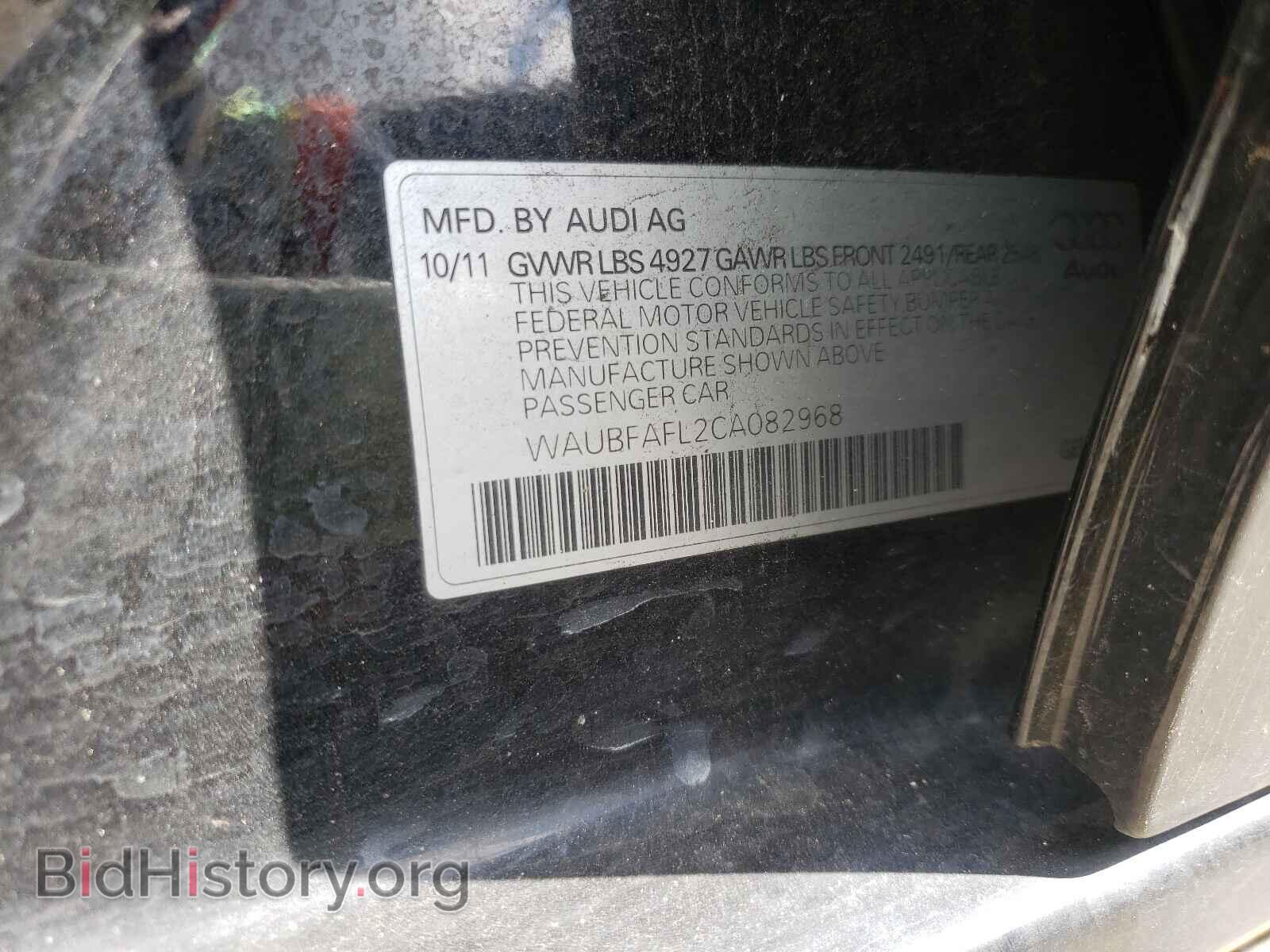 2012 AUDI A4 - VIN: WAUBFAFL2CA082968 - Фото 10