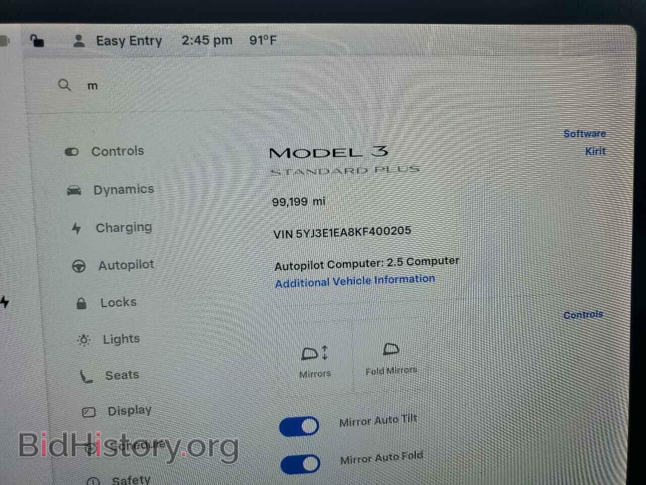 2019 TESLA MODEL 3 - VIN: 5YJ3E1EA8KF400205 - Photo 9