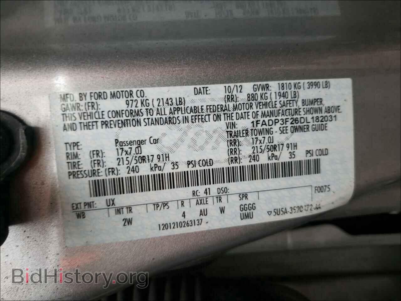 2013 FORD FOCUS - VIN: 1FADP3F26DL182031 - Photo 10
