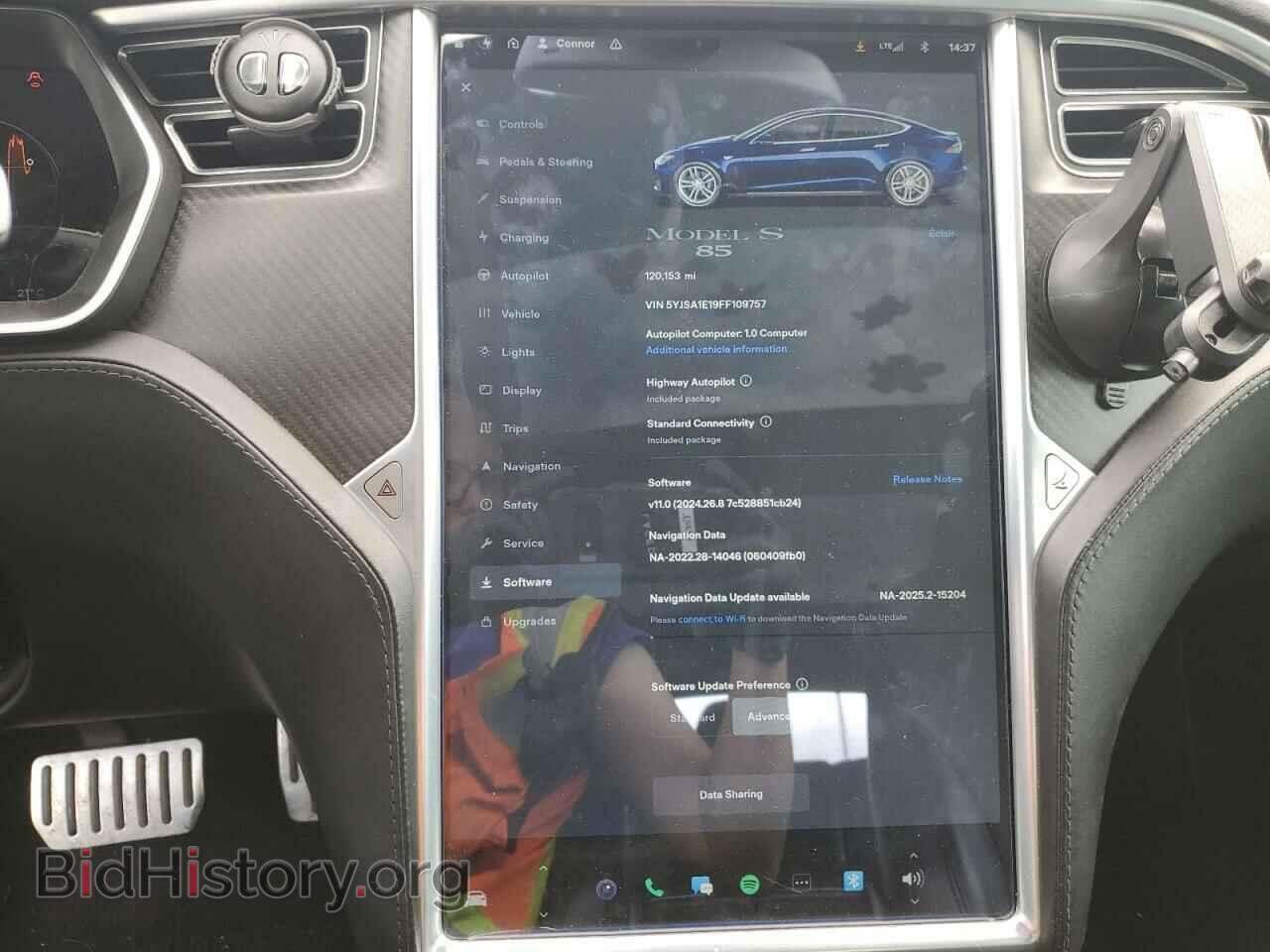 2015 TESLA MODEL S - VIN: 5YJSA1E19FF109757 - Фото 9