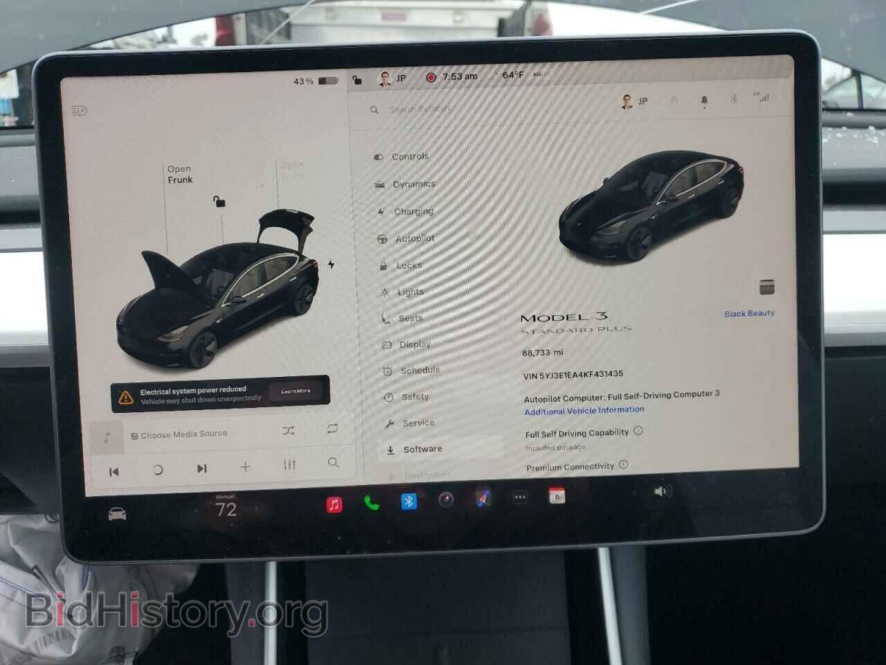 2019 TESLA MODEL 3 - VIN: 5YJ3E1EA4KF431435 - Фото 9