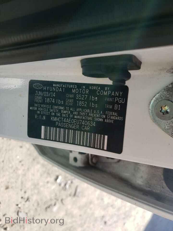 2014 HYUNDAI ACCENT - VIN: KMHCT4AE0EU740634 - Фото 10