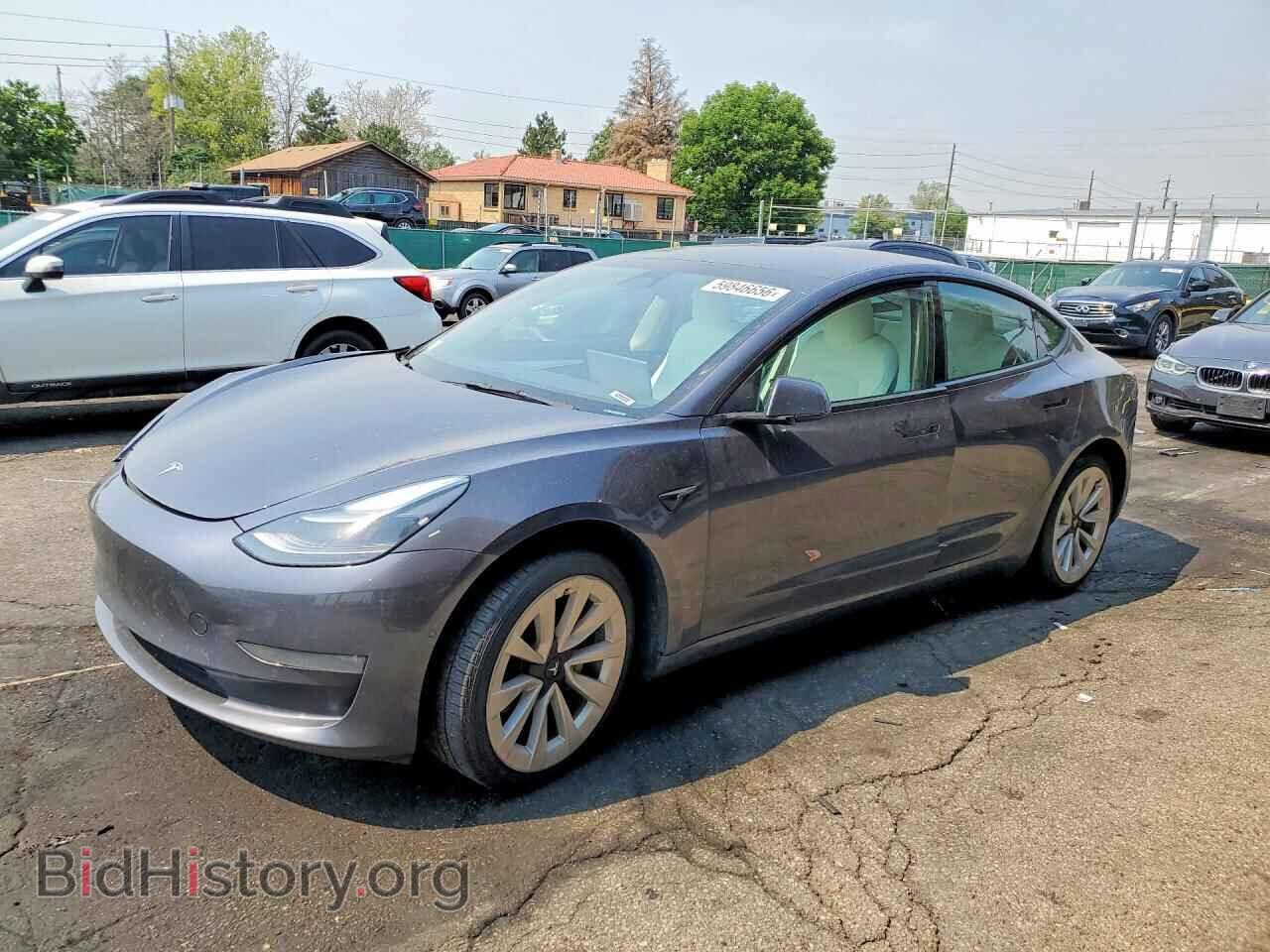Photo 5YJ3E1EB8NF195644 - TESLA MODEL 3 2022