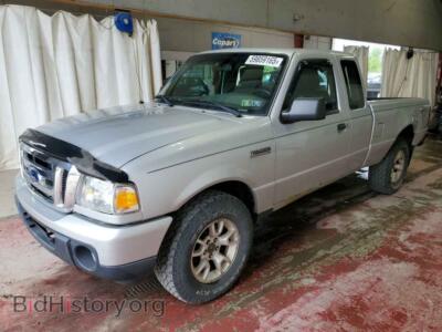 2011 Ford RANGER Super Cab, silver — VIN 1FTLR4FE7BPB14245, Copart