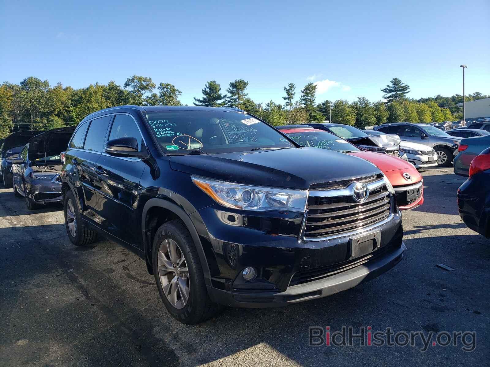 Photo 5TDJKRFH2FS077457 - TOYOTA HIGHLANDER 2015