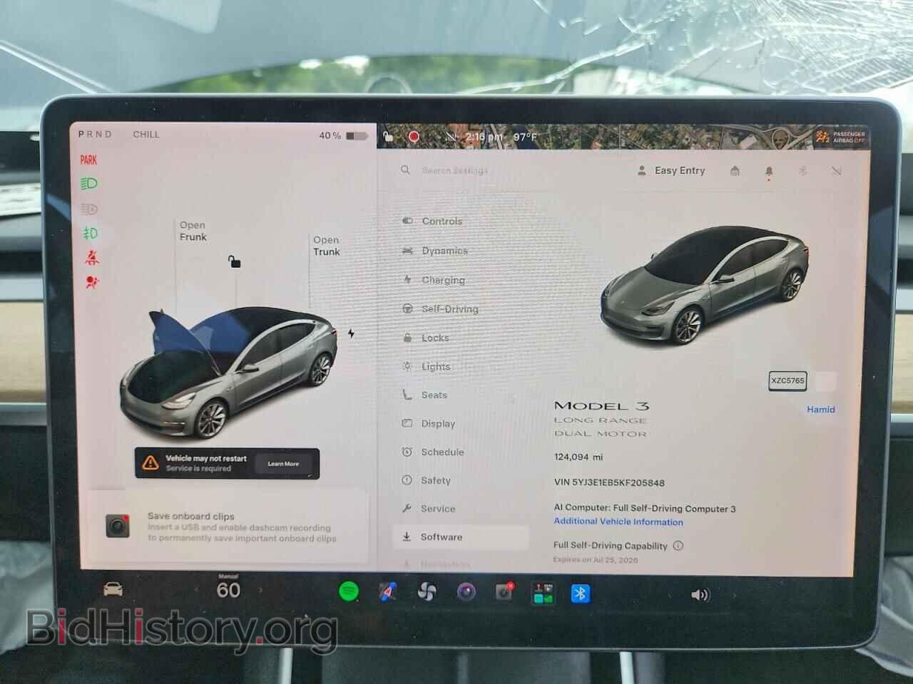 2019 TESLA MODEL 3 - VIN: 5YJ3E1EB5KF205848 - Photo 9
