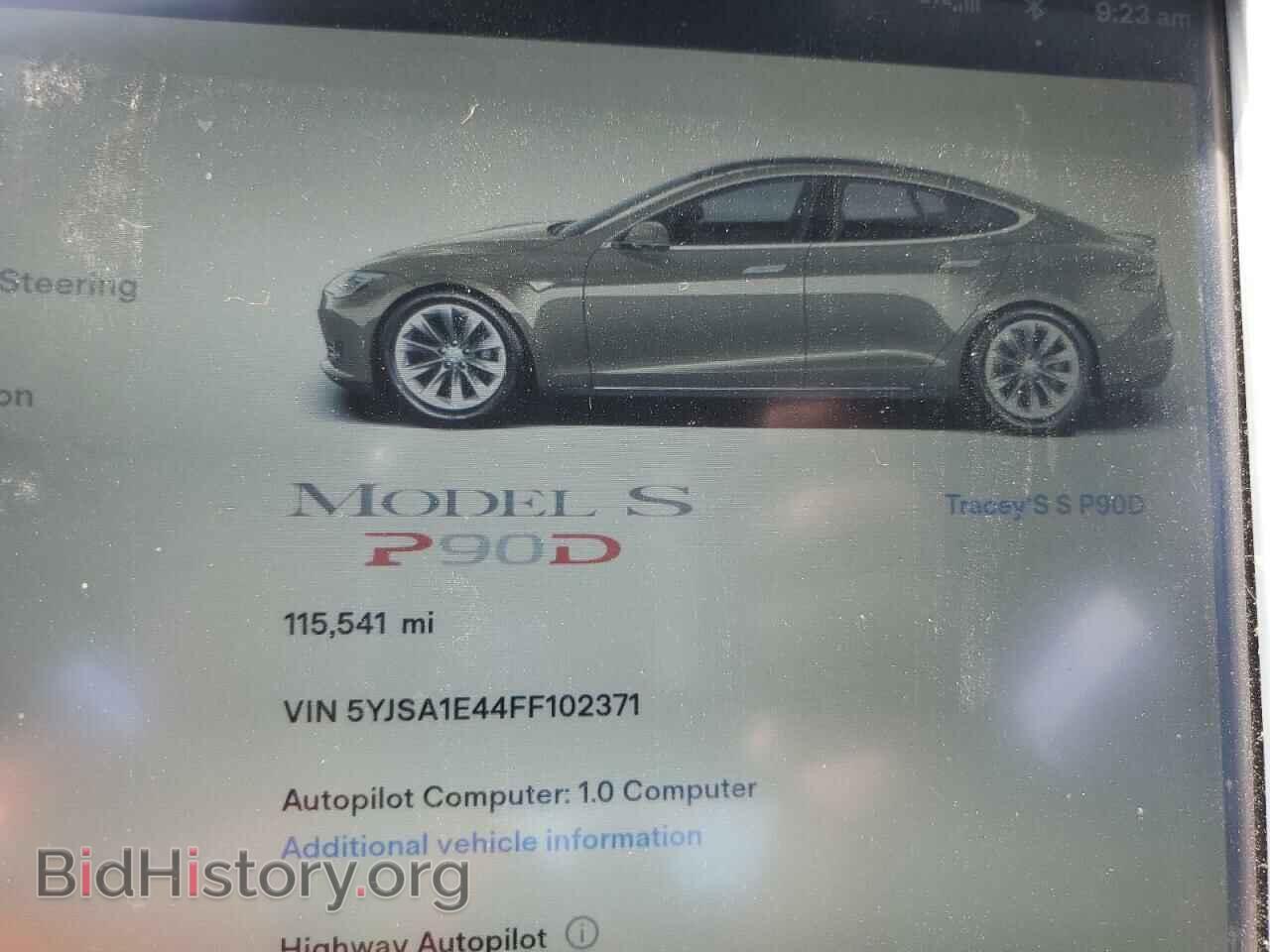 2015 TESLA MODEL S - VIN: 5YJSA1E44FF102371 - Photo 9