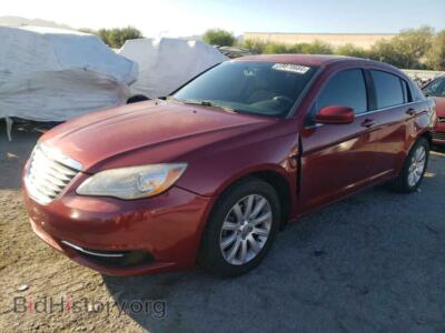 2013 Chrysler 200 Touring, red — VIN 1C3CCBBB5DN745824, Copart
