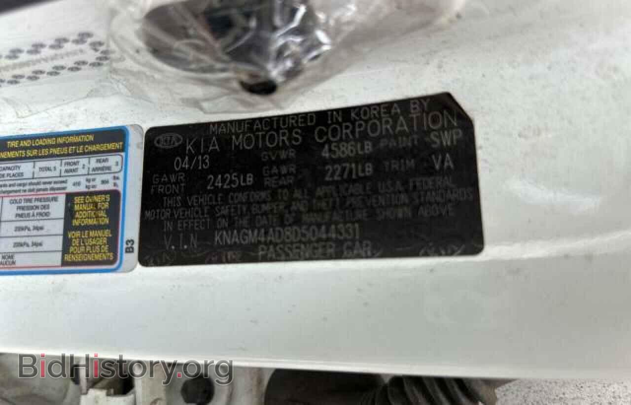2013 KIA OPTIMA - VIN: KNAGM4AD8D5044331 - Фото 10