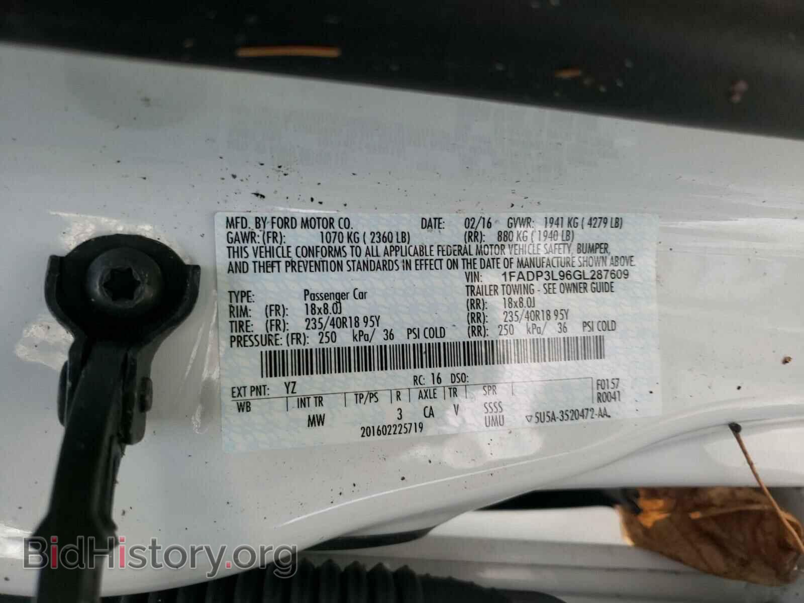 2016 FORD FOCUS - VIN: 1FADP3L96GL287609 - Photo 10
