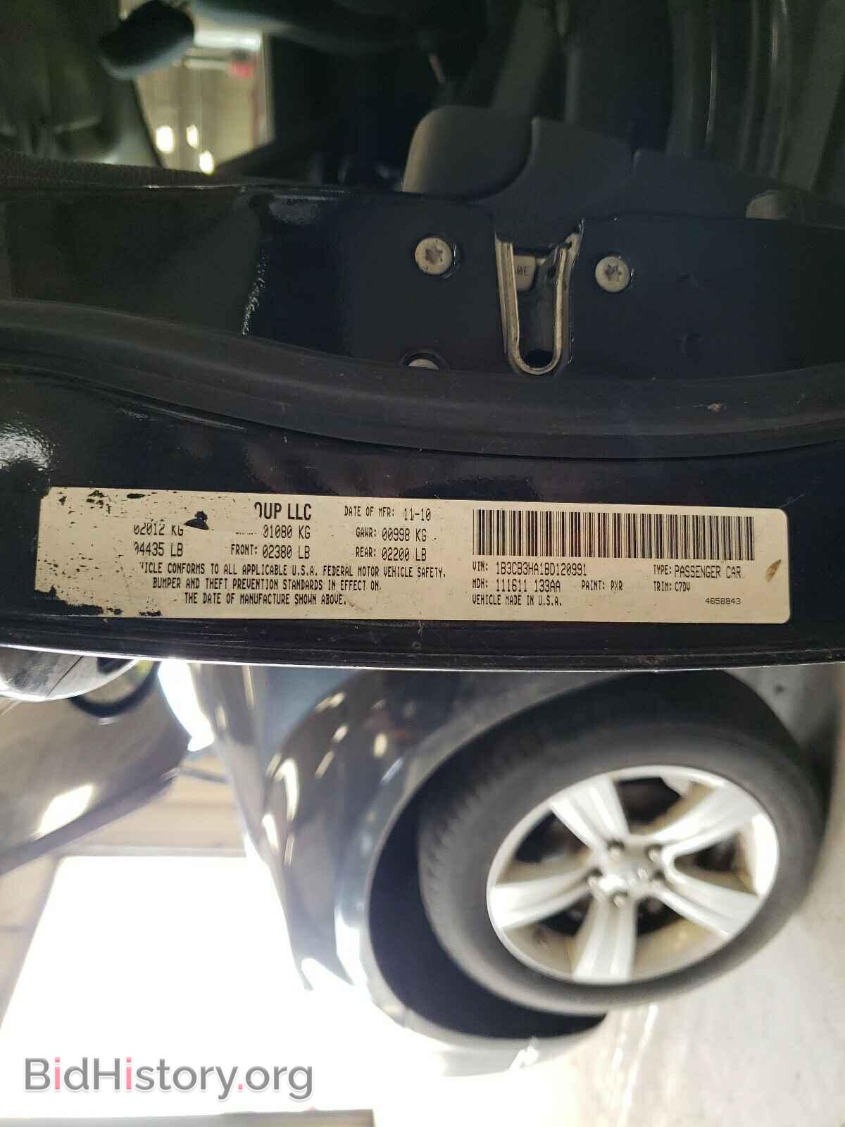 2011 DODGE CALIBER - VIN: 1B3CB3HA1BD120991 - Фото 10