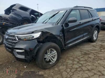 2023 Ford EXPLORER XLT, black — VIN 1FMSK8DH3PGB00026, Copart