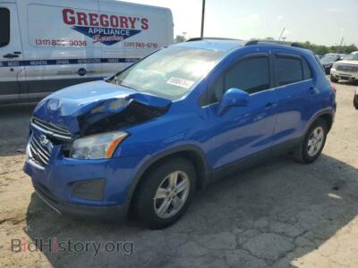 2015 Chevrolet TRAX 1LT, синий — VIN KL7CJLSB5FB250581, Copart